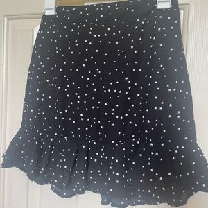 Altar’d state black mini skirt with stars